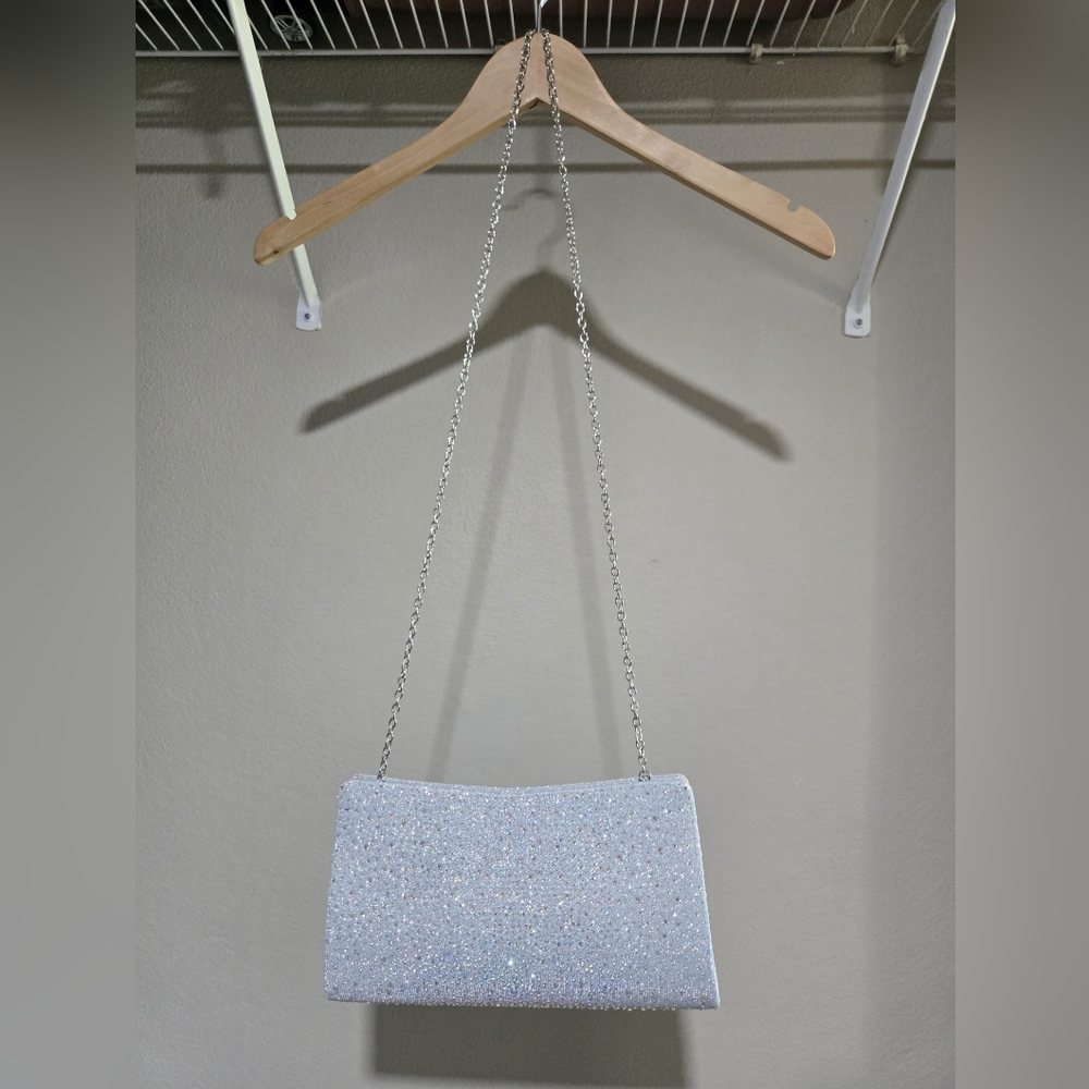 Elegant Silver Clutch Bag